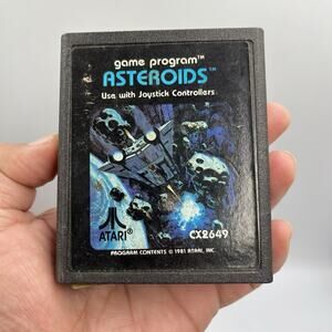 Asteroids Atari 2600 Tested Video Game Used Classic Retro Arcade Shooter Game